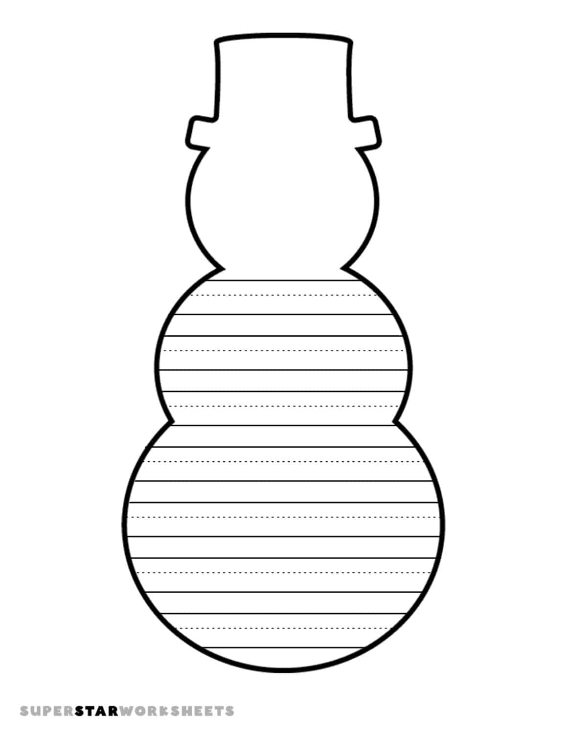 snowman templates (free printables) - superstar worksheets